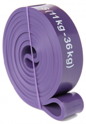 Widerstandsband Größe S (Widerstand 11kg ? 36kg) Farbe Violett Fitnessband zum Effektiven Krafttraining Resistance Band